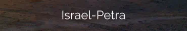 Israel Petra tour 