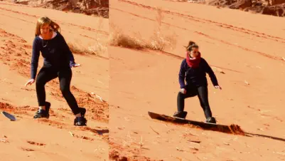 Wadi Rum sandboarding